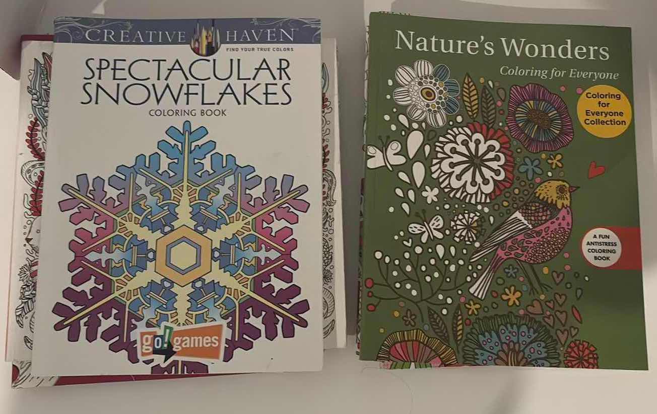 Photo 1 of (10)PCS ADULT COLORING BOOKS