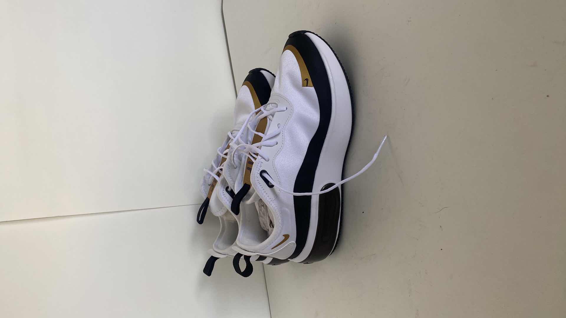 Photo 1 of NIKE AIR MAX WHITE GOLD AND BLACK
WOMENS 7