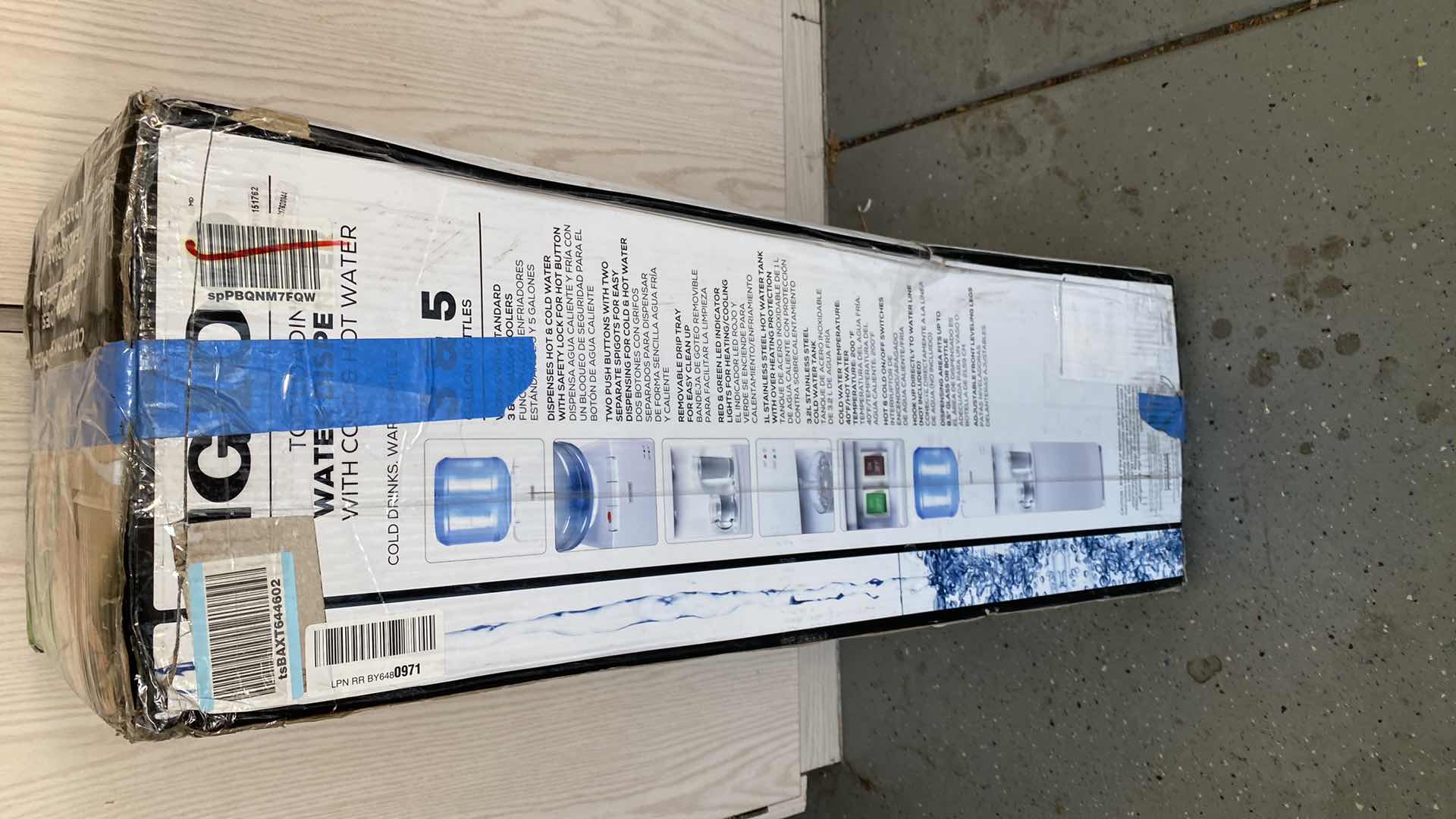 Photo 1 of IGLOO WATER DISPENSER W HOT AND COLD WATER