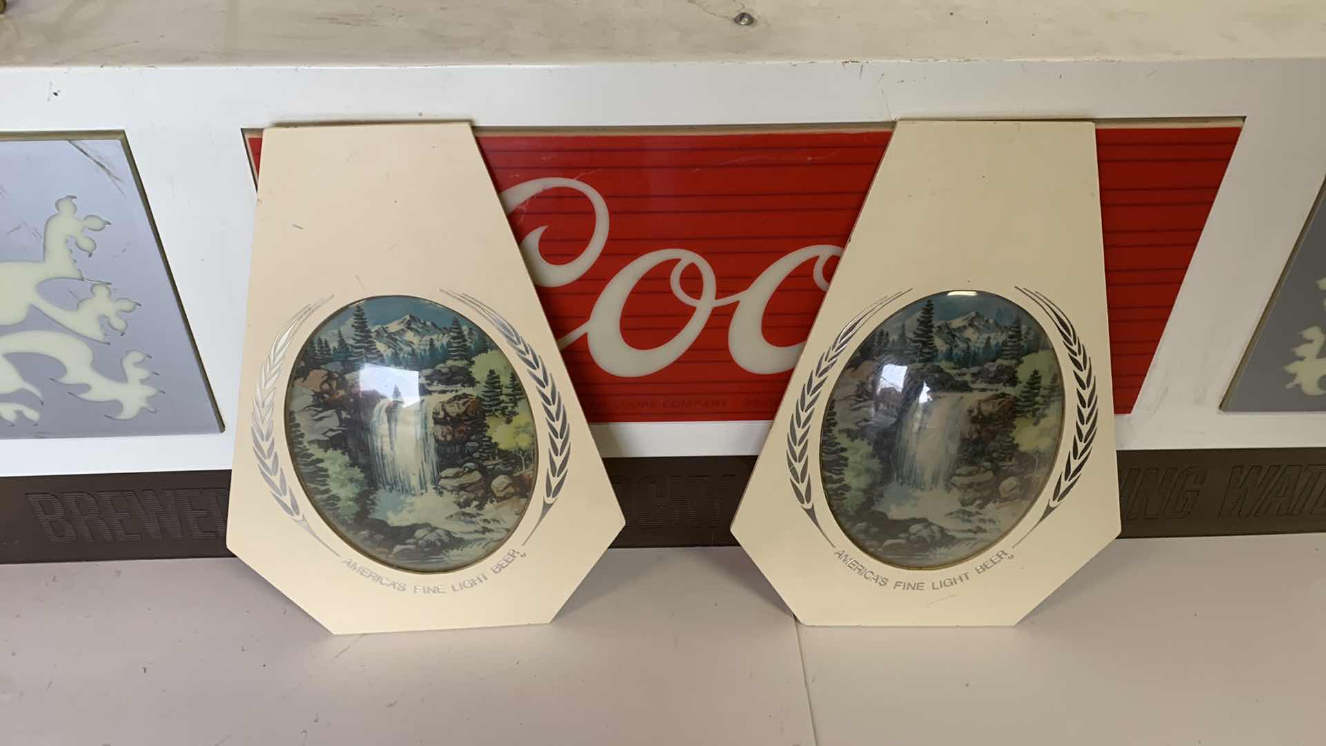 Photo 1 of VINTAGE COORS BEER OVER BILLARD OR POOL TABLE LIGHT