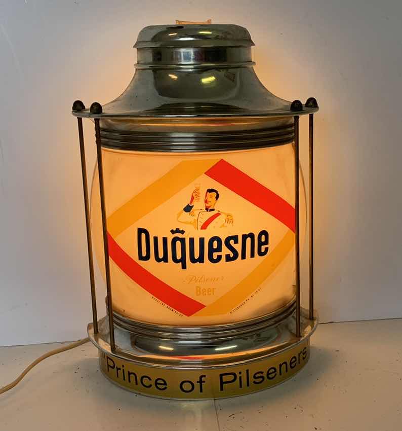 Photo 1 of DUQUESNE PRINCE OF PILSNER BAR LIGHT 8” X 10”