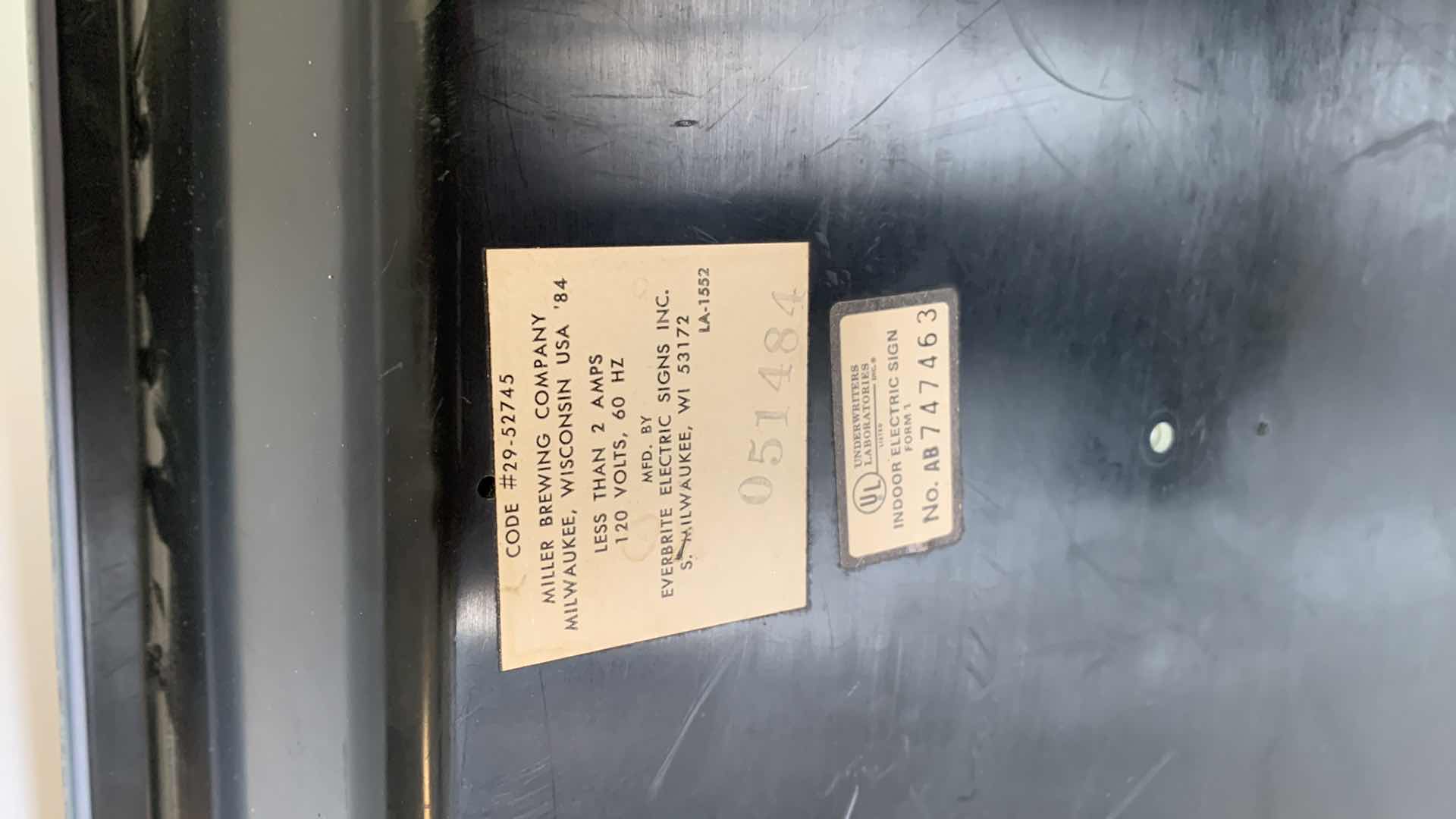 Photo 1 of MEISTER BRAU BEER BAR SIGN 20” X 16”