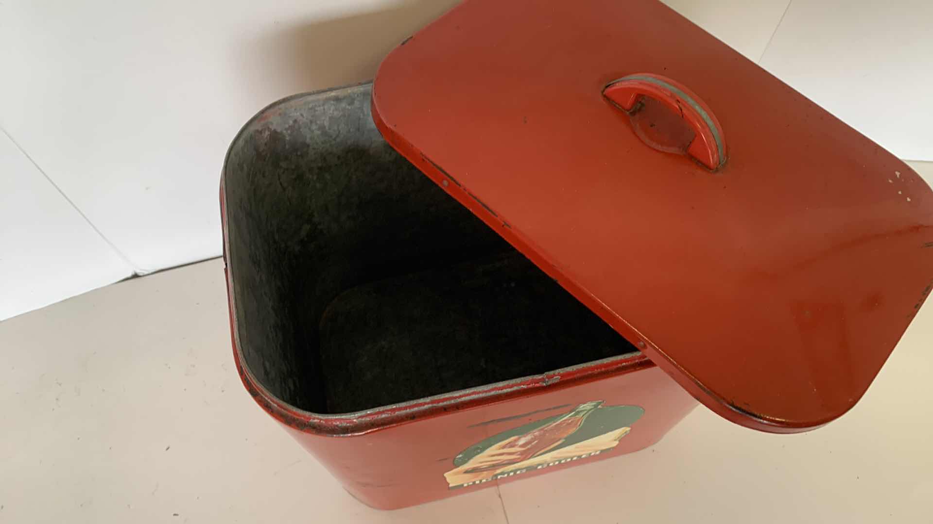 Photo 1 of VINTAGE COCA COLA PICNIC COOLER 13” X 9” H 12”