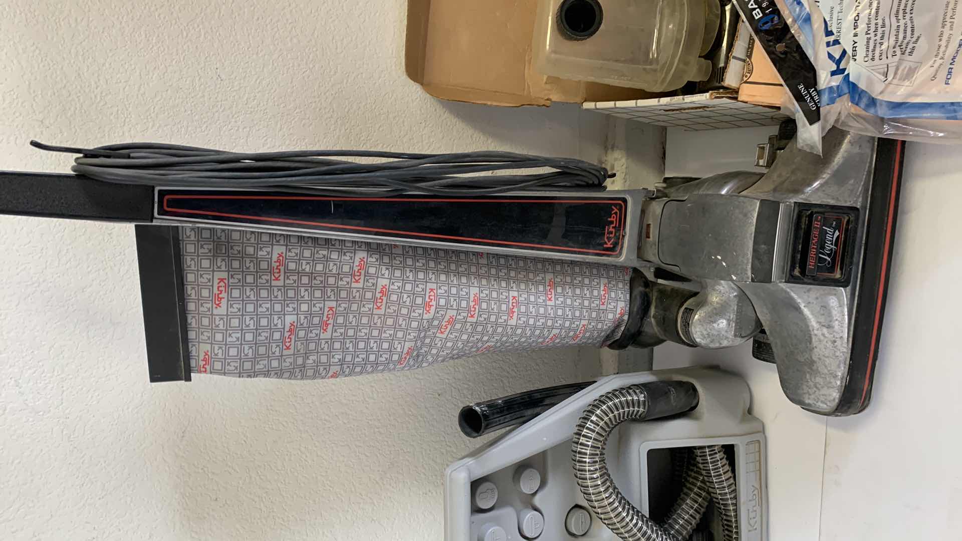 Photo 1 of VINTAGE KIRBY HERITAGE 2 LEGEND VACUUM CLEANER AND SHAMPOO KIT