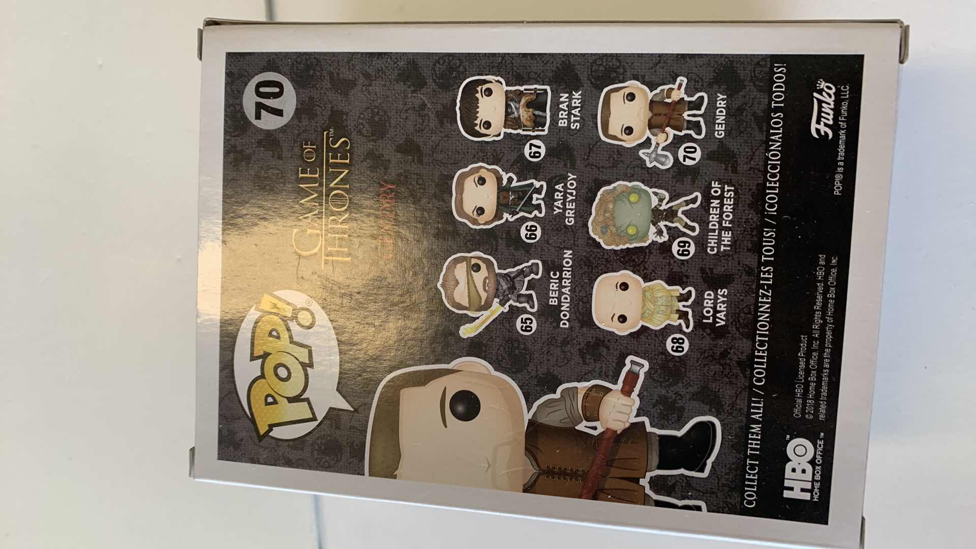 Photo 1 of FUNCO POP GENDRY GAME OF THRONES