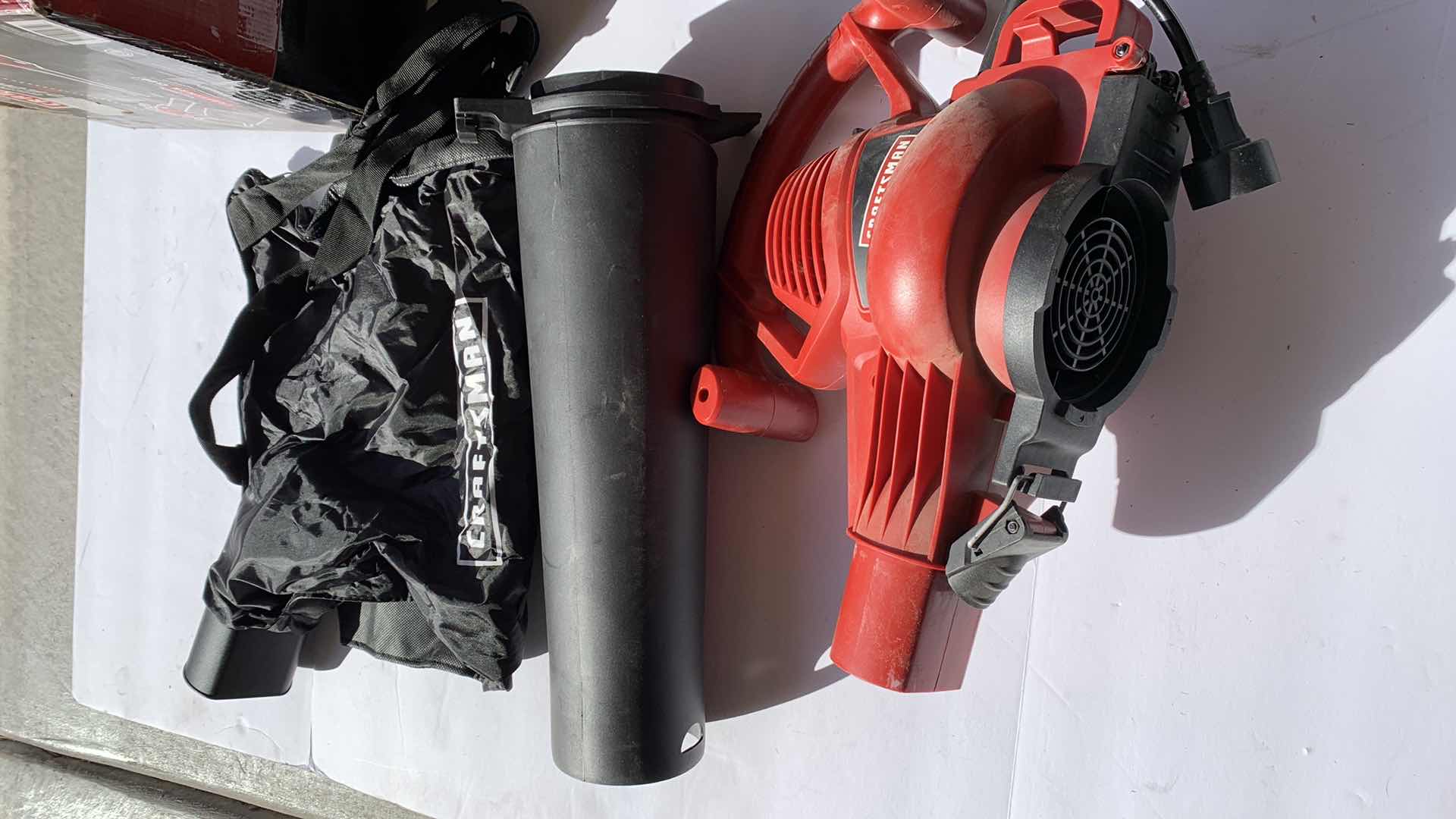 Photo 1 of CRAFTSMAN ELECTRIC TWO-SPEED BLOWER/VAC 12 AMP