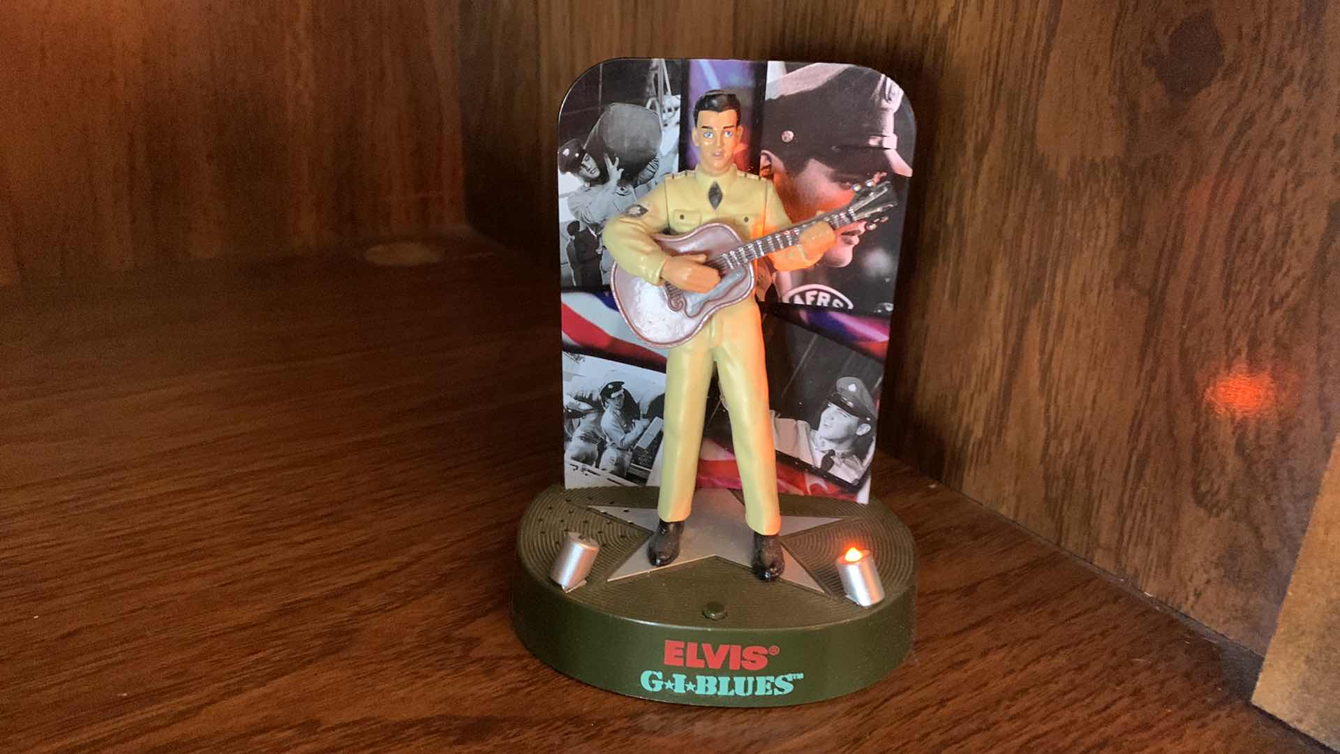 Photo 1 of ELVIS CHRISTMAS ORNAMENTS AND WORKING G-I BLUES MUSIC CENTER PIECE
