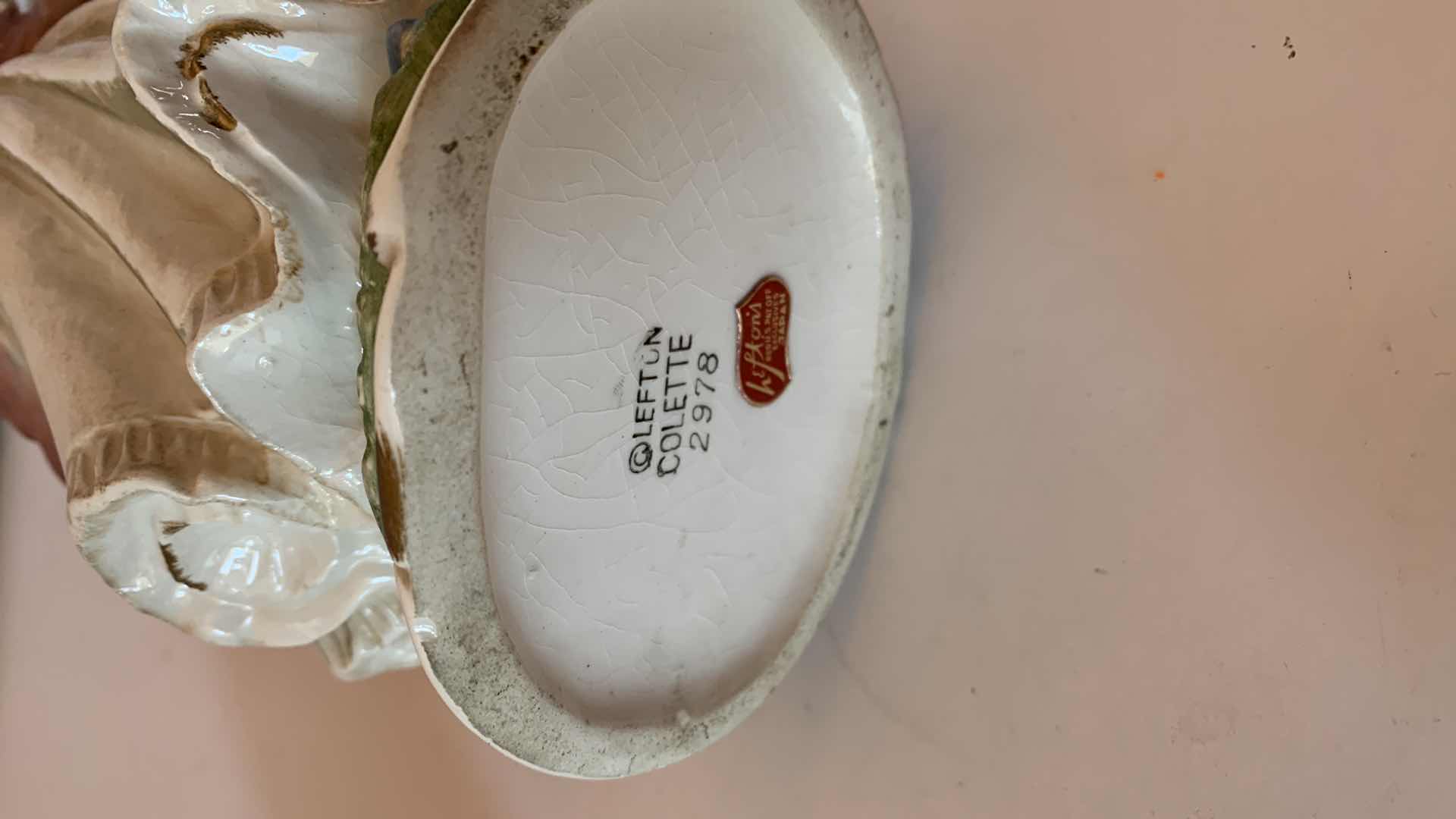 Photo 1 of LEFTON COLETTE FIGURE AND ALASKAN BEAR CANDLE