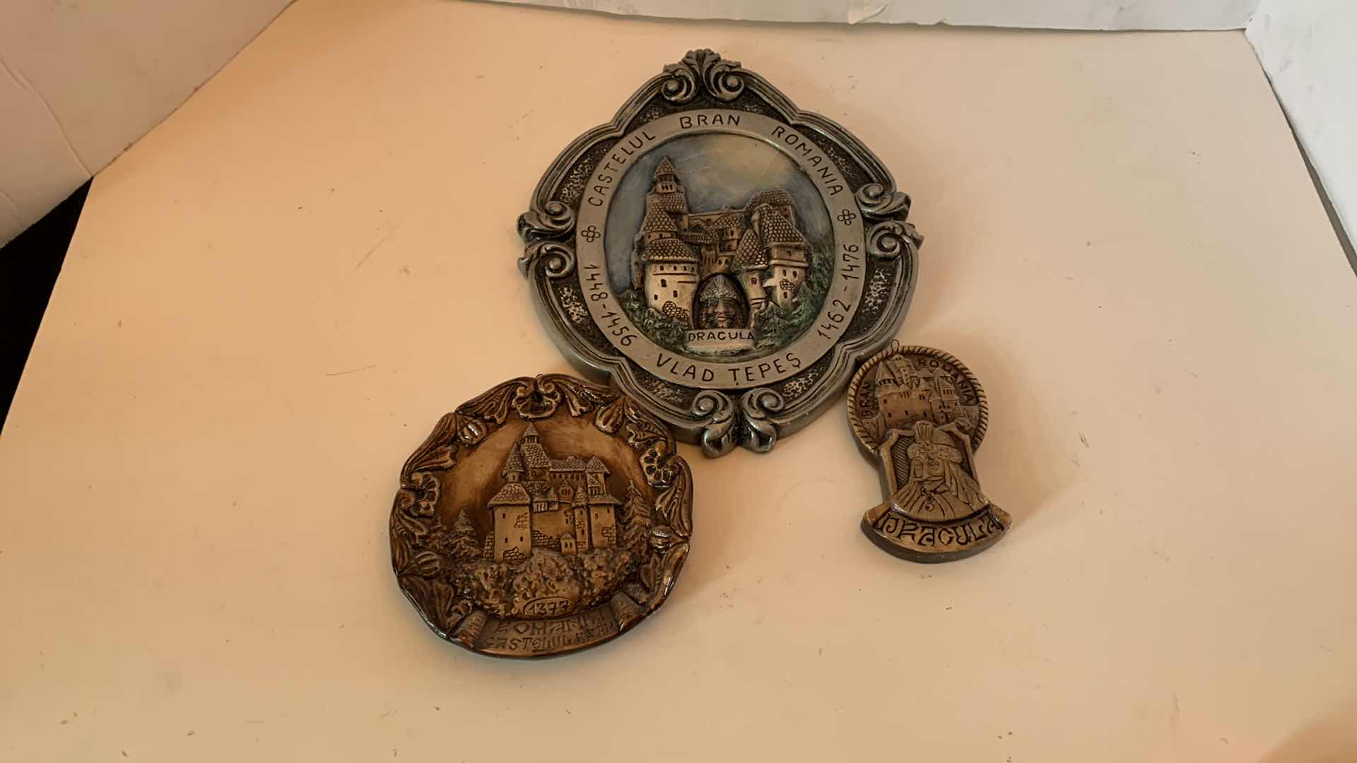 Photo 1 of DRACULA INSPIRED WALL PLAQUES TALLEST IS 11”