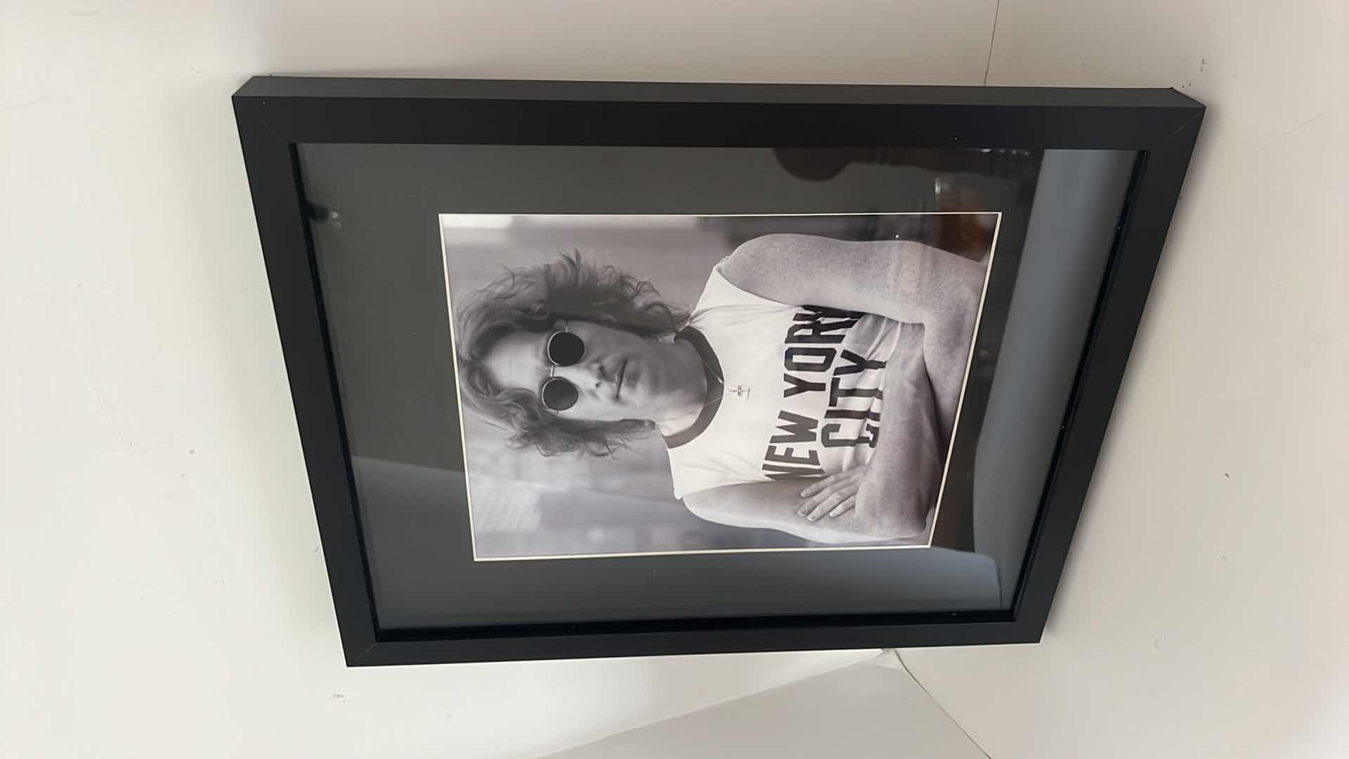 Photo 1 of FRAMED JOHN LENNON PHOTO 12” x 15”