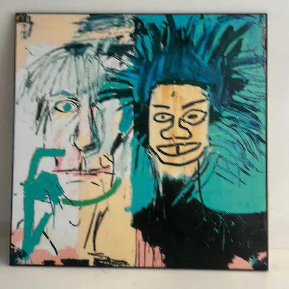 Photo 1 of ABSTRACT FACES ARTWORK UNFRAMED 14 1/4” x 14 1/4”