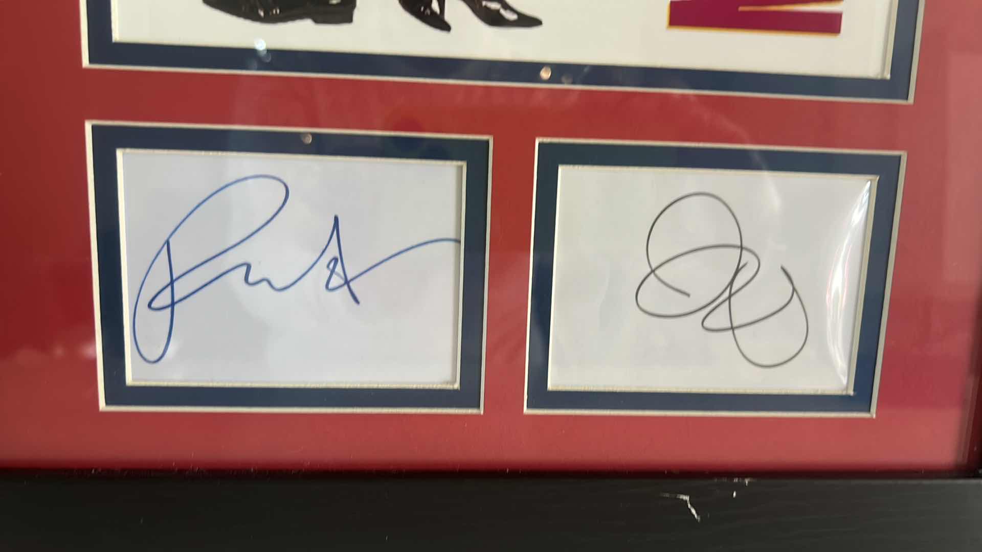 Photo 1 of CELEBRITY AUTOGRAPHED PHOTO - PRETTY WOMAN- RICHARD GERE & JULIA ROBERTS WITH LETTER OF AUTHENTICITY FRAMED 12 1/2” x 15 1/2”