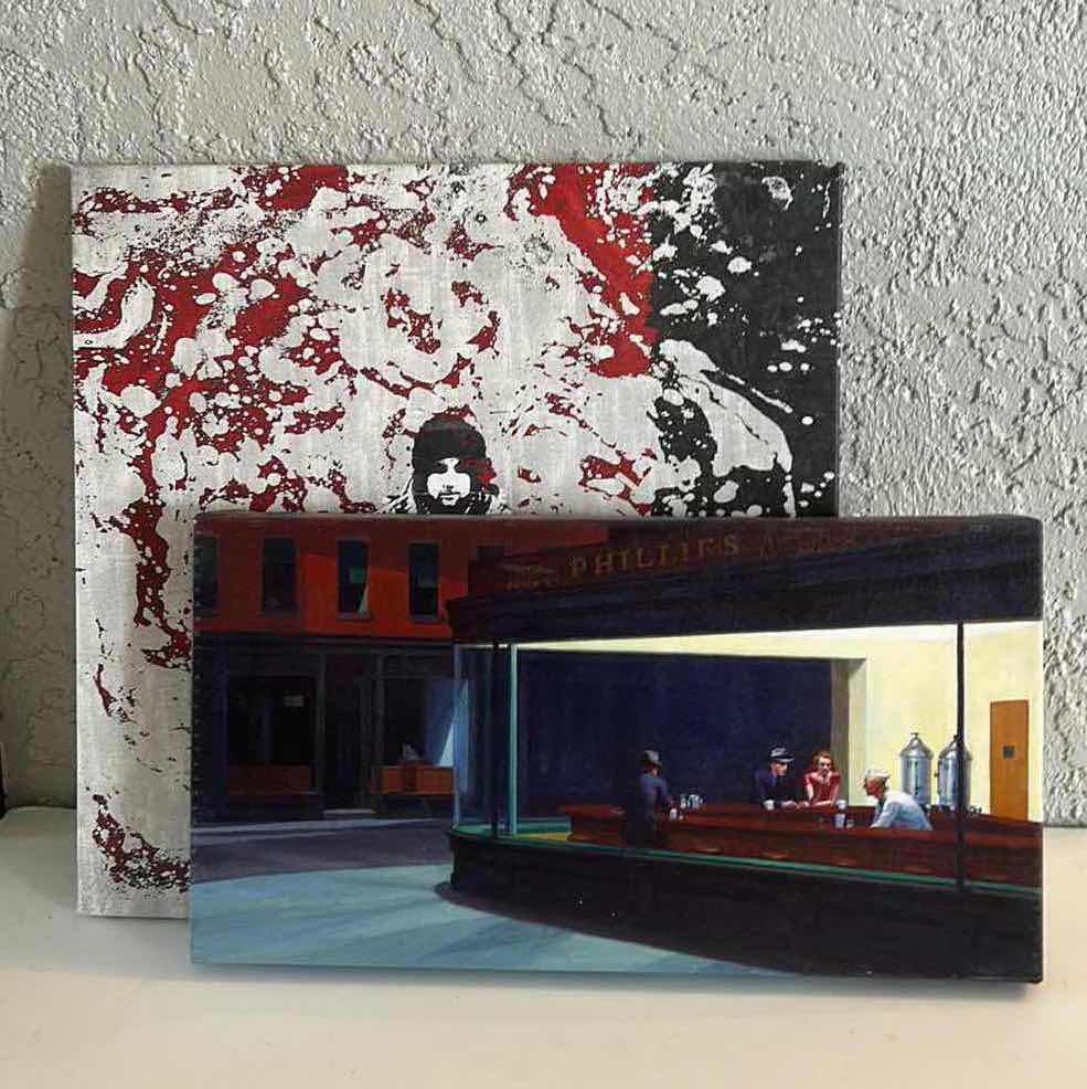 Photo 1 of 2 STRETCH CANVAS ARTWORK 18” x 18” & 19” x 10”