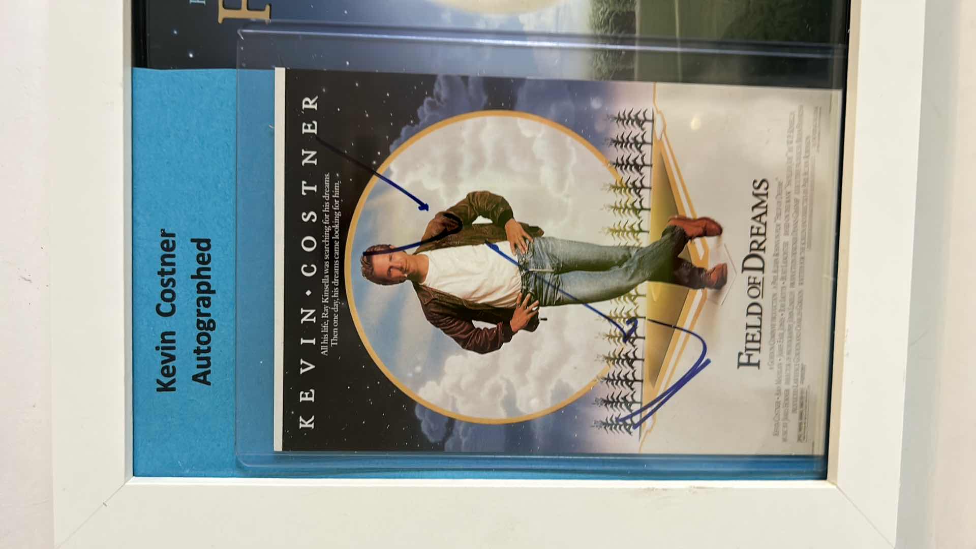 Photo 1 of CELEBRITY AUTOGRAPHED PHOTO “KEVIN COSTNER” SHADOW BOX 10 3/4” x 8 3/4”