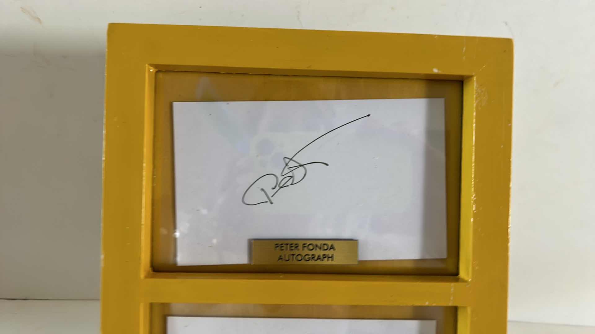 Photo 1 of CELEBRITY AUTOGRAPHS “PETER FONDA” AND “DENNIS” 
7” x 9”