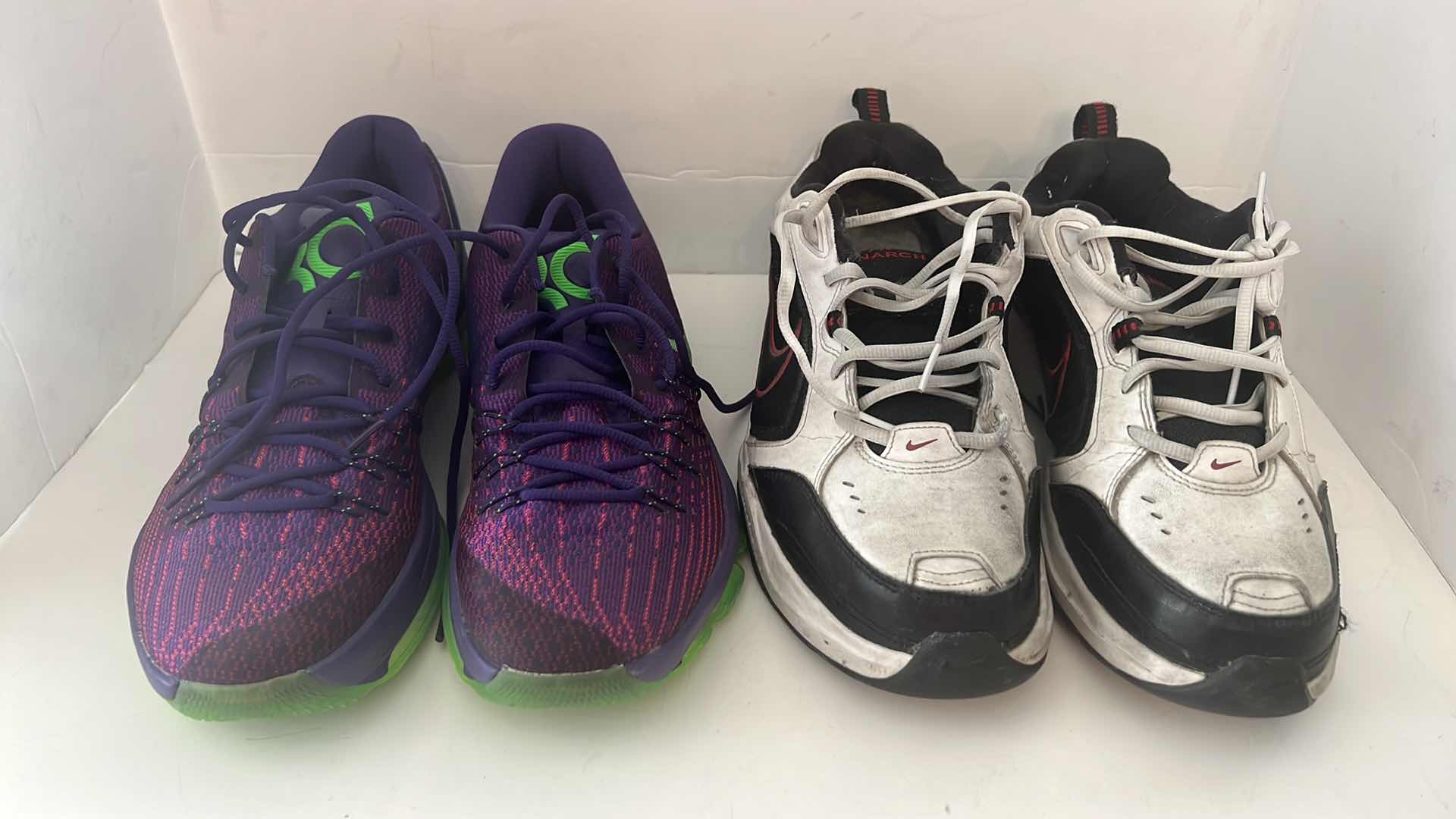 Photo 1 of 2 PAIRS - NIKE MEN’S ATHLETIC SHOES (SIZE 12)