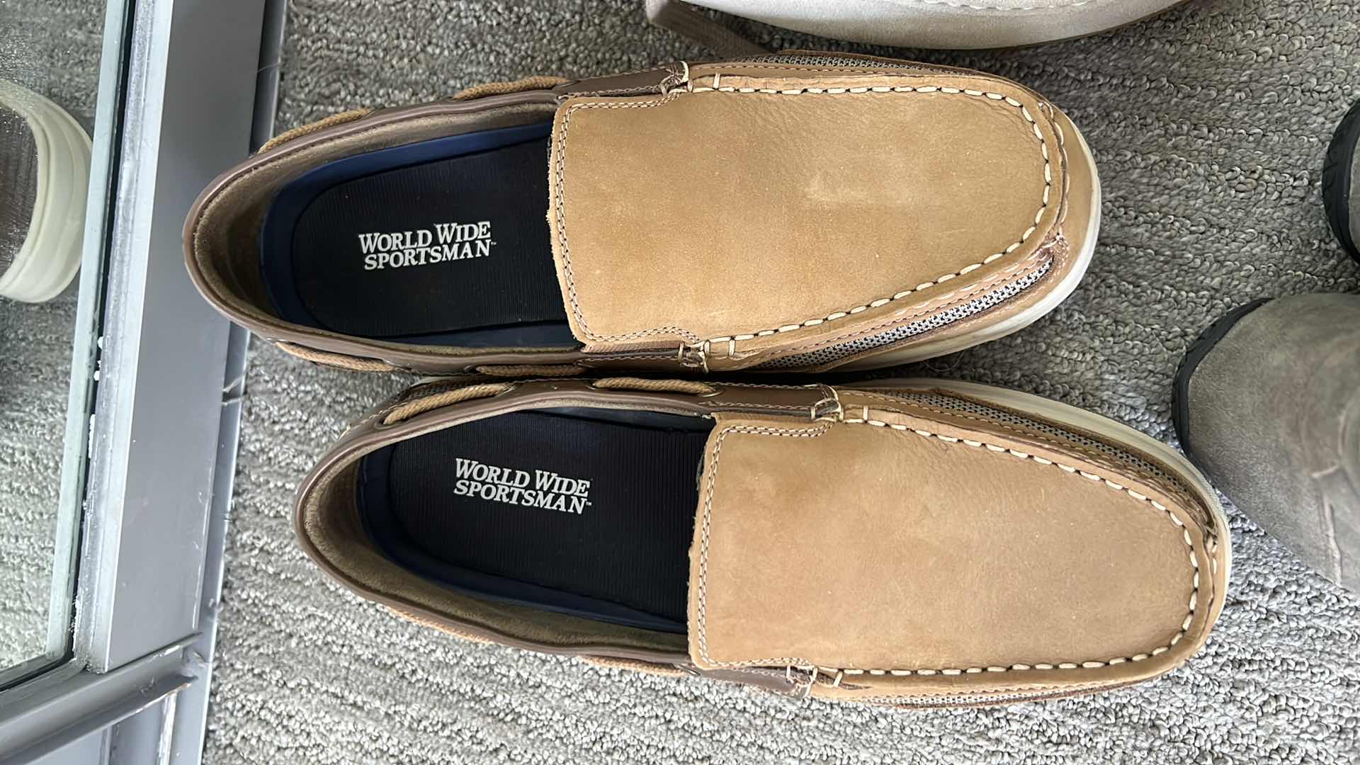 Photo 1 of 4 PAIRS - MEN’S TAN DRESS SHOES (SIZE 12)