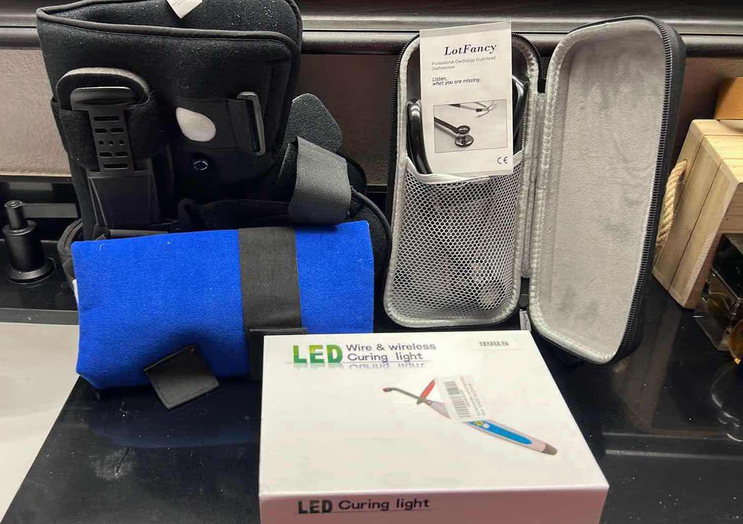 Photo 1 of STETHOSCOPE, FOOT BOOT, CURING LIGHT, PAD
