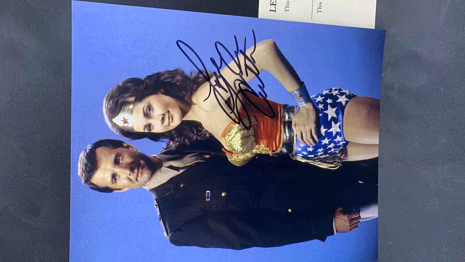 Photo 1 of LYNDA CARTER - SIGNED AUTOGRAPHED PHOTO W LETTER OF AUTHENTICITY 8” X 10”