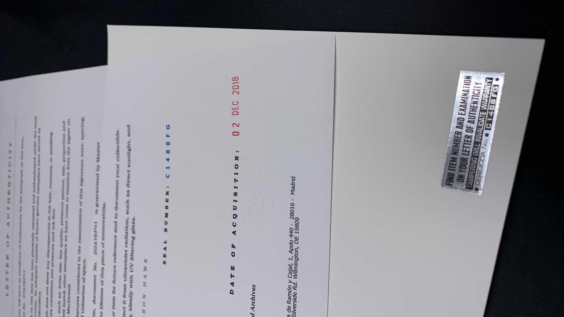 Photo 1 of ANDIE MACDOWELL  - SIGNED AUTOGRAPHED PHOTO W LETTER OF AUTHENTICITY 8” X 10”