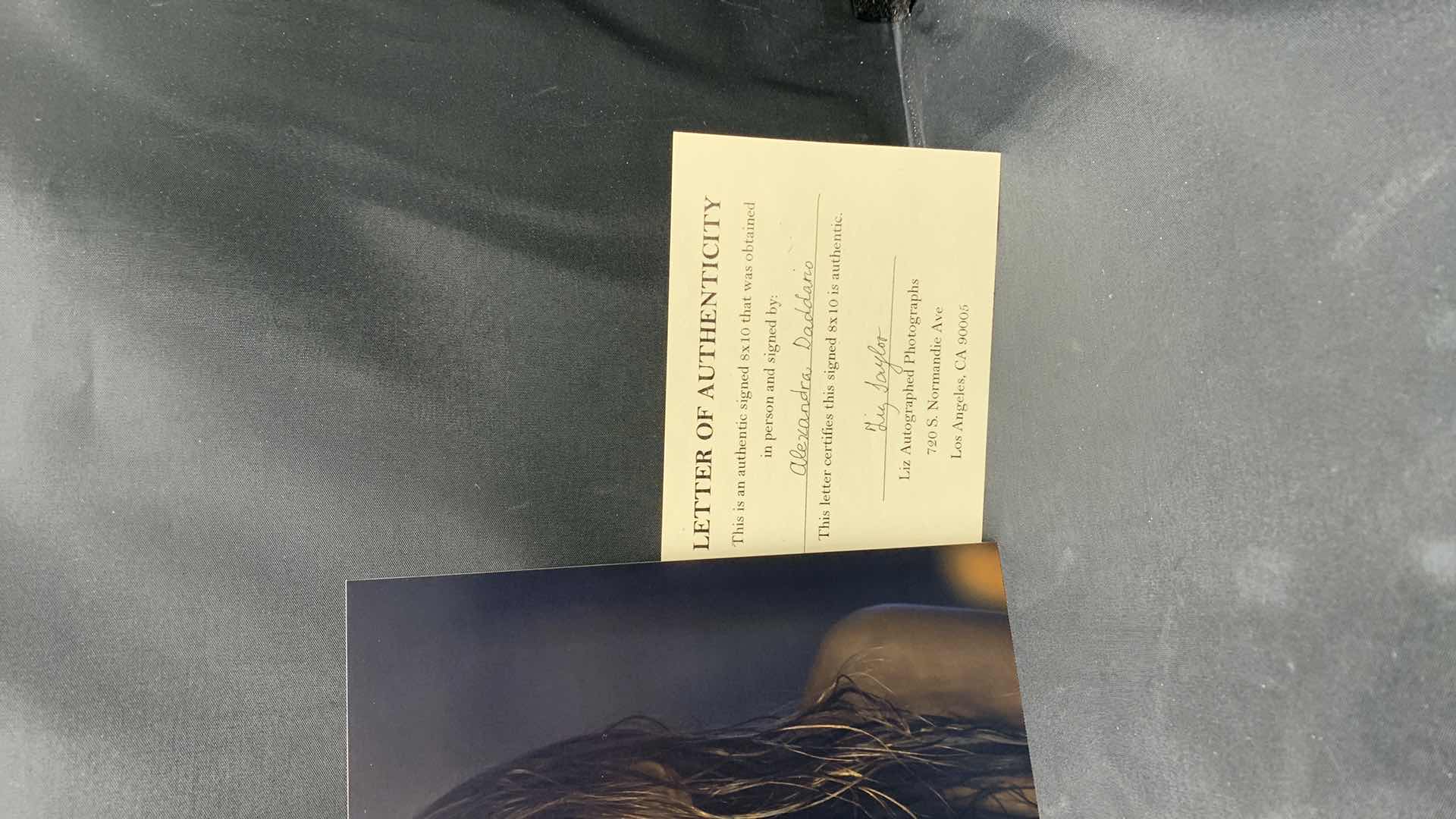 Photo 1 of ALEXANDRA DADDARIO  - SIGNED AUTOGRAPHED PHOTO W LETTER OF AUTHENTICITY 8” X 10”