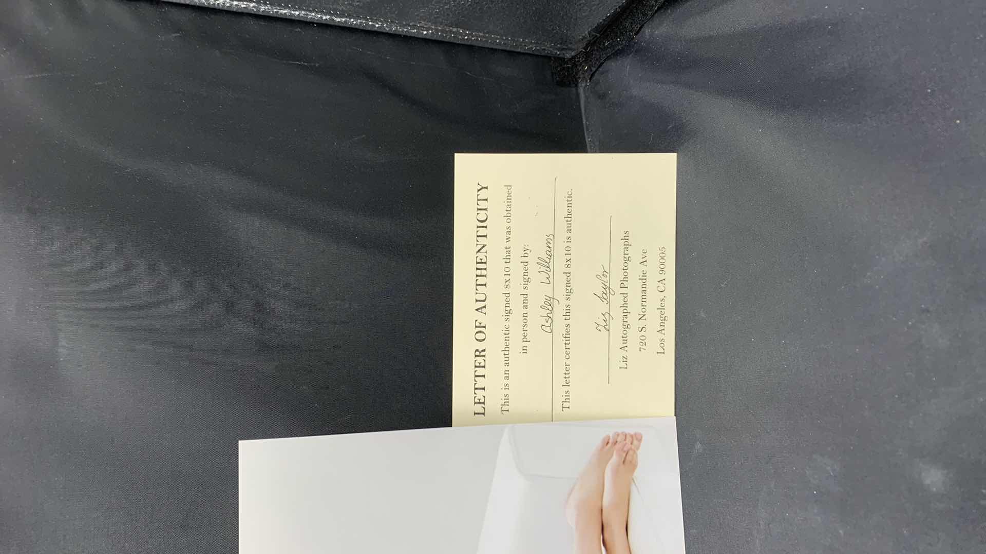 Photo 1 of ASHLEY WILLIAMS - SIGNED AUTOGRAPHED PHOTO W LETTER OF AUTHENTICITY 8” X 10”