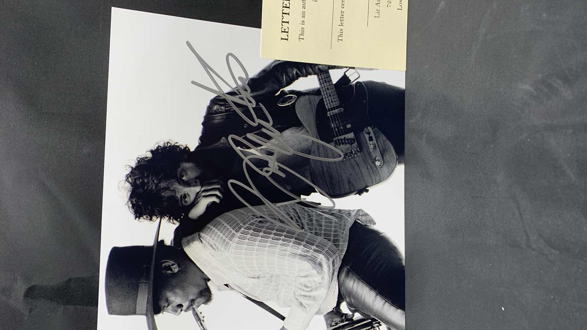 Photo 1 of BRUCE SPRINGSTEEN - SIGNED AUTOGRAPHED PHOTO W LETTER OF AUTHENTICITY 8” X 10”