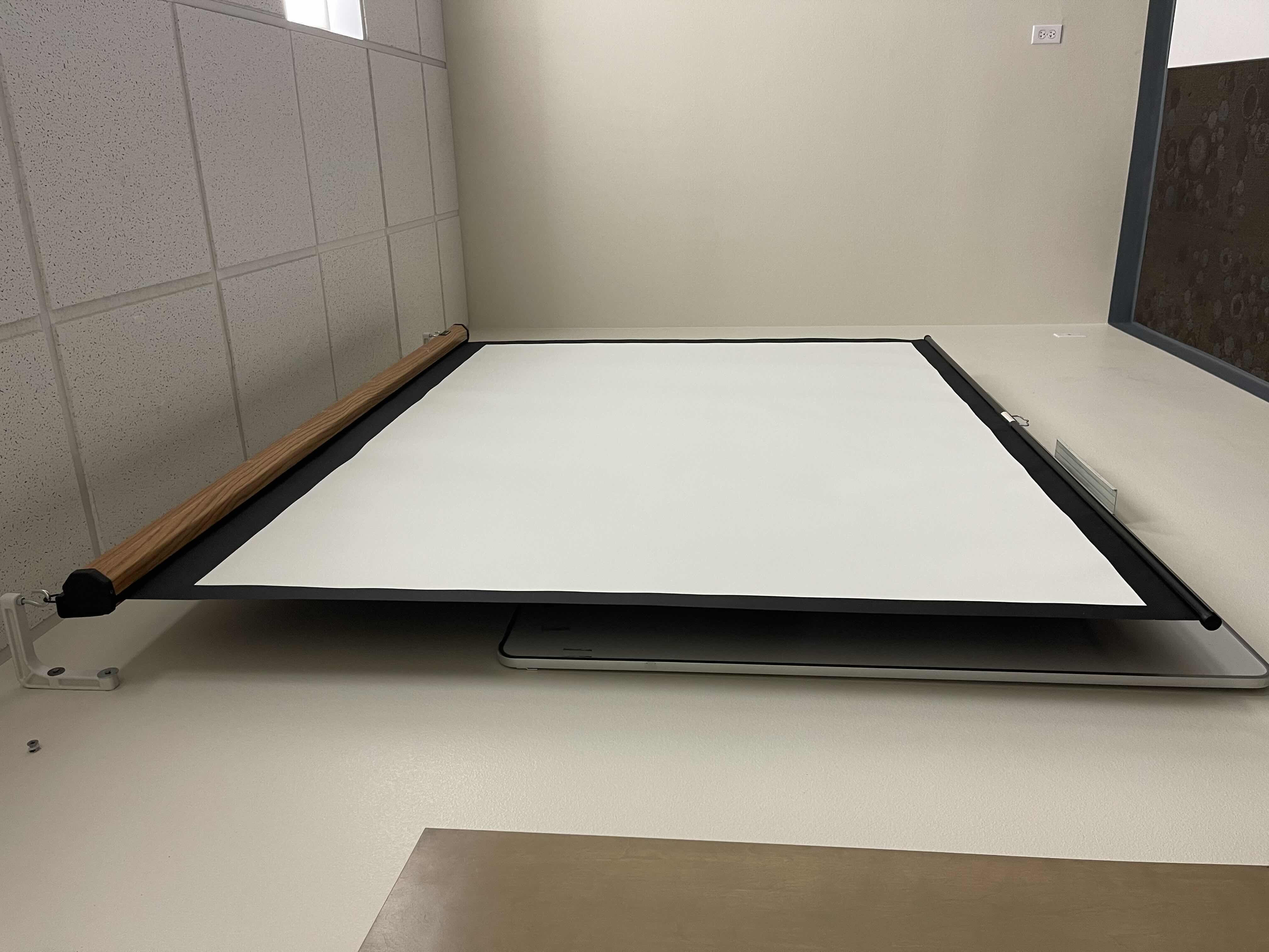 Photo 1 of DA-LITE WALL HANG PULL DOWN PROJECTION SCREEN (LARGE) 84” X 72”