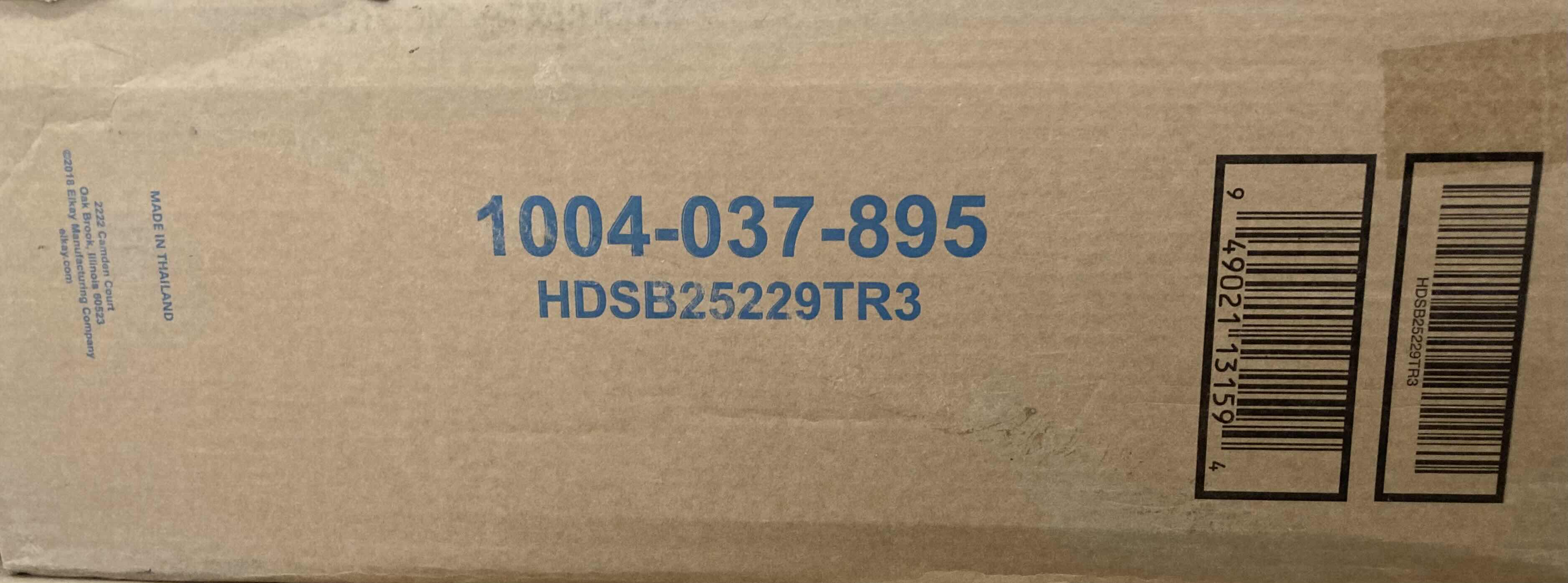 Photo 1 of ELKAY 25” STAINLESS STEEL 18G DUAL MOUNT SINGLE BOWL KITCHEN SINK W ACCESSORIES 1004037895