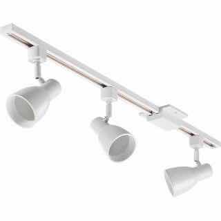 Photo 1 of LITHONIA LIGHTING MATTE WHITE 4’ 3-LIGHT LINEAR TRACK LIGHTING KIT 1006881007