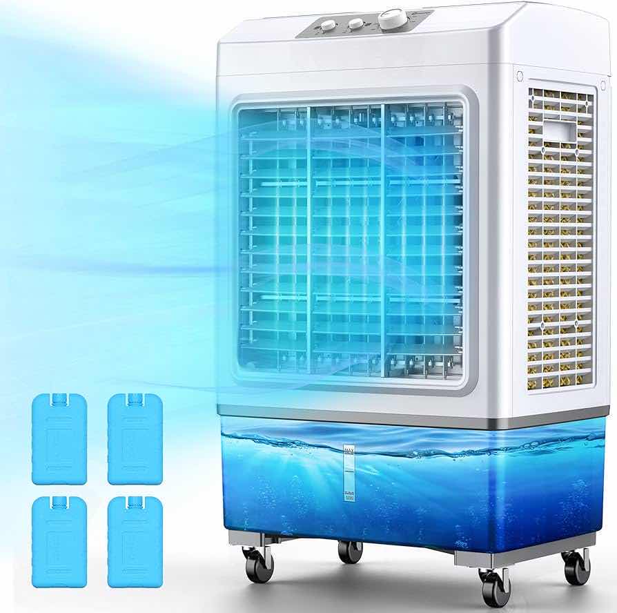 Photo 1 of BREEZE WELL 2100 CFM 8GAL INDOOR OUTDOOR ROLLING SWAMP COOLER AIR CONDITIONER