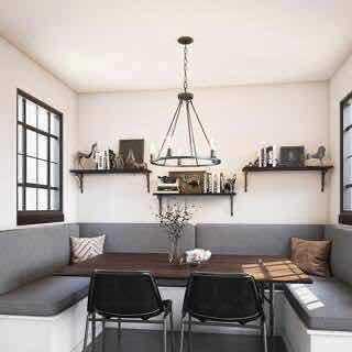 Photo 1 of HAMPTON BAY 24.3” STRATTON BLACK REVERSIBLE 5 LIGHT CHANDELIER HDP00325