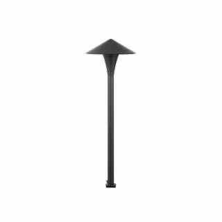 Photo 1 of HAMPTON BAY ANDERSON MATTE BLACK LOW VOLTAGE LED OUTDOOR LANDSCAPE HAT PATH LIGHT KZB1501HX-01/MB