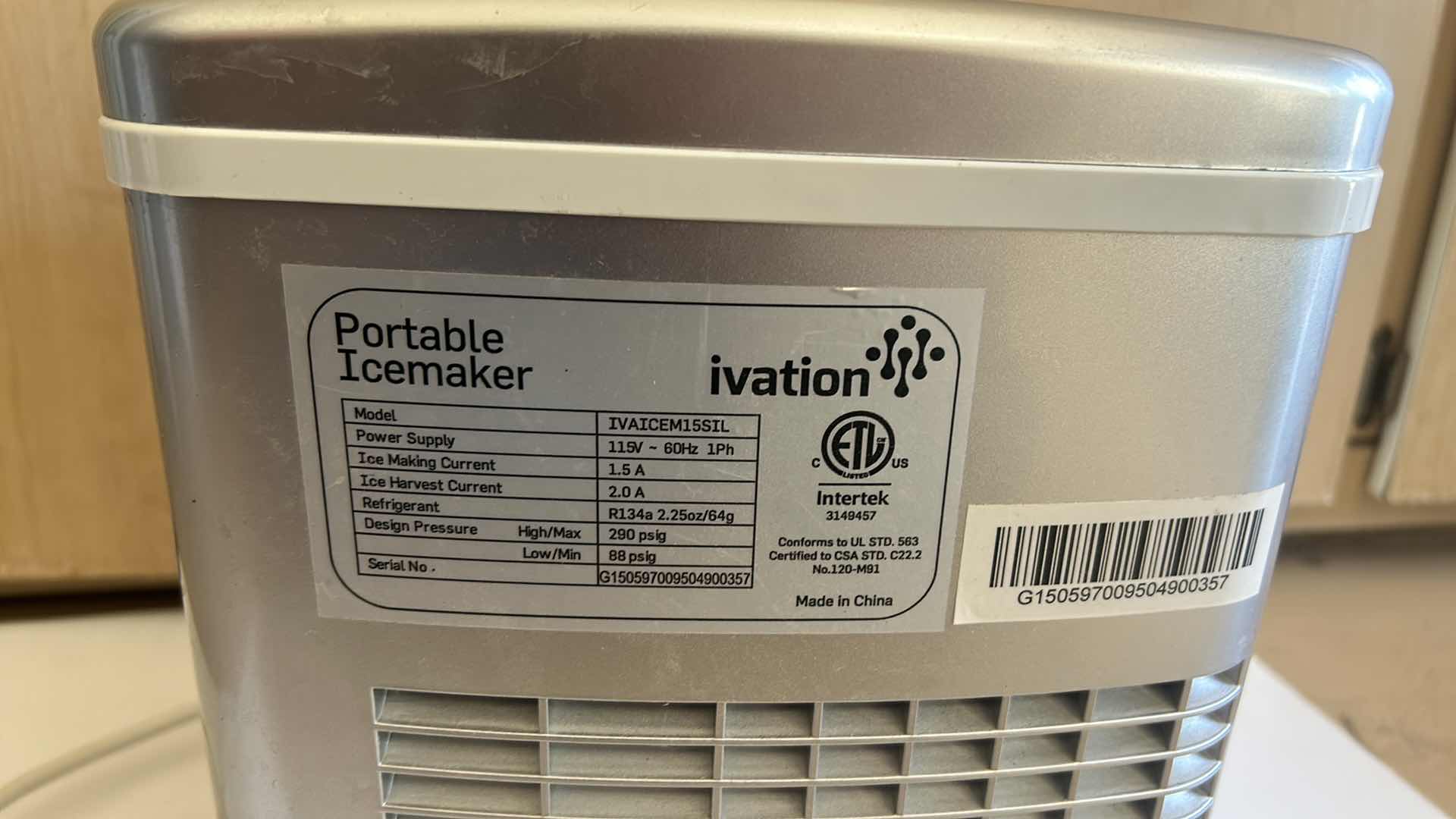 Photo 1 of IVATION PORTABLE ICE MAKER (TESTED)