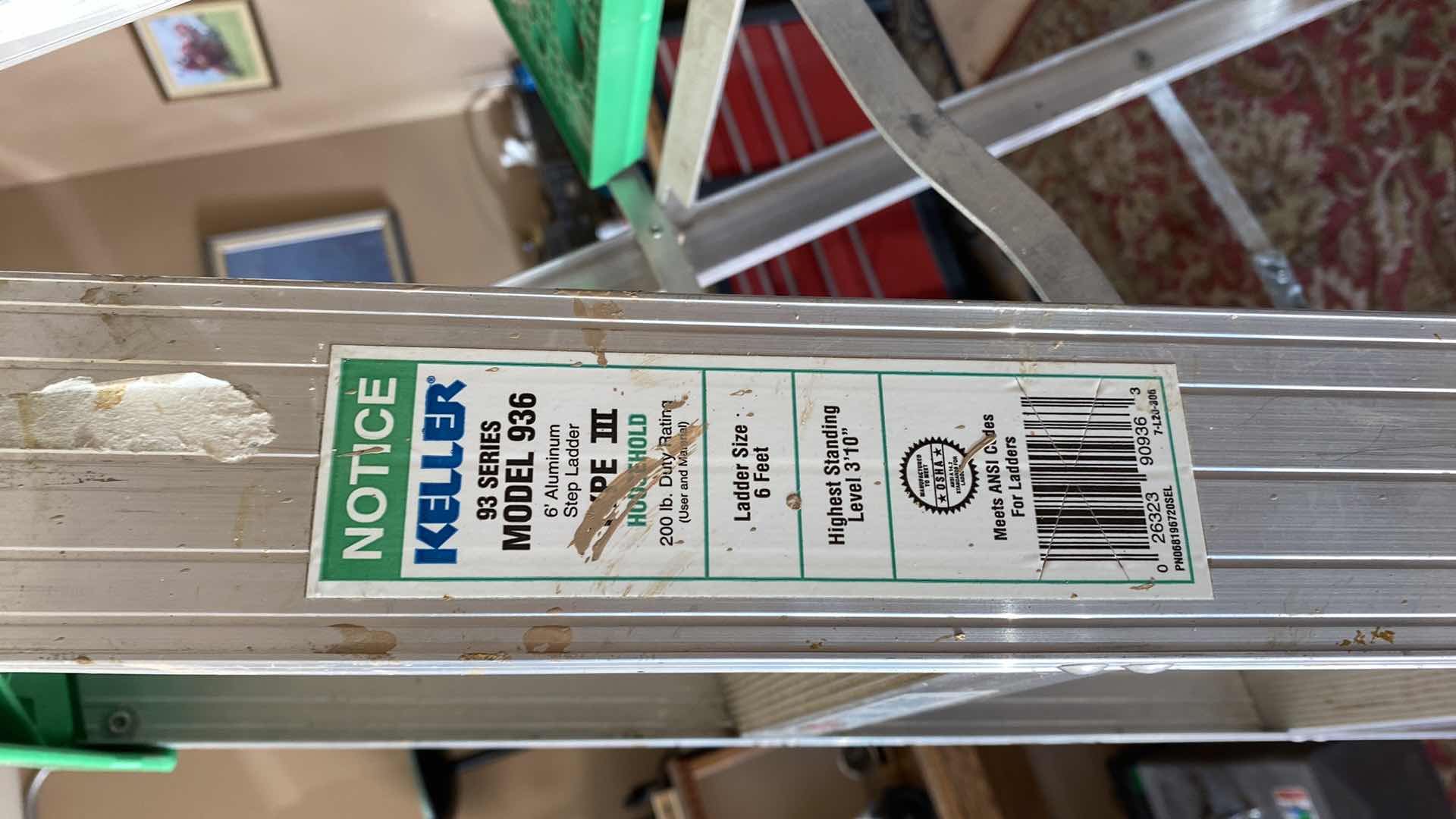Photo 2 of KELLER 6’ LADDER 200 lb