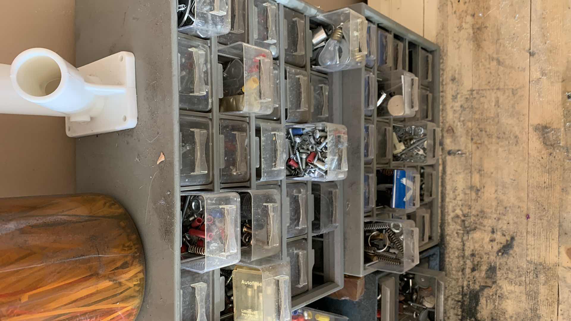 Photo 1 of CONTAINERS OF ASSORTED SCREWS AND CONNECTORS