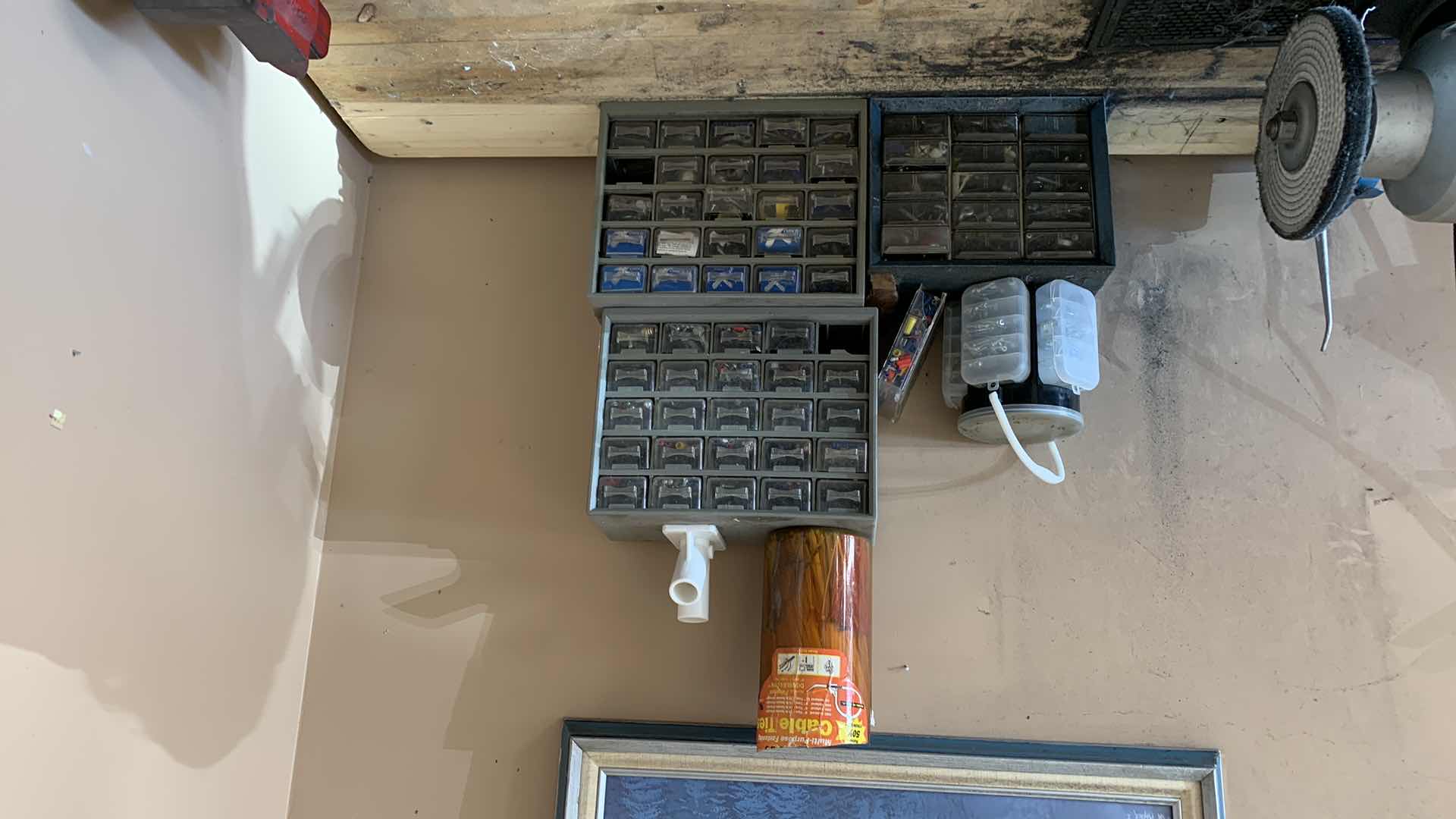 Photo 1 of CONTAINERS OF ASSORTED SCREWS AND CONNECTORS