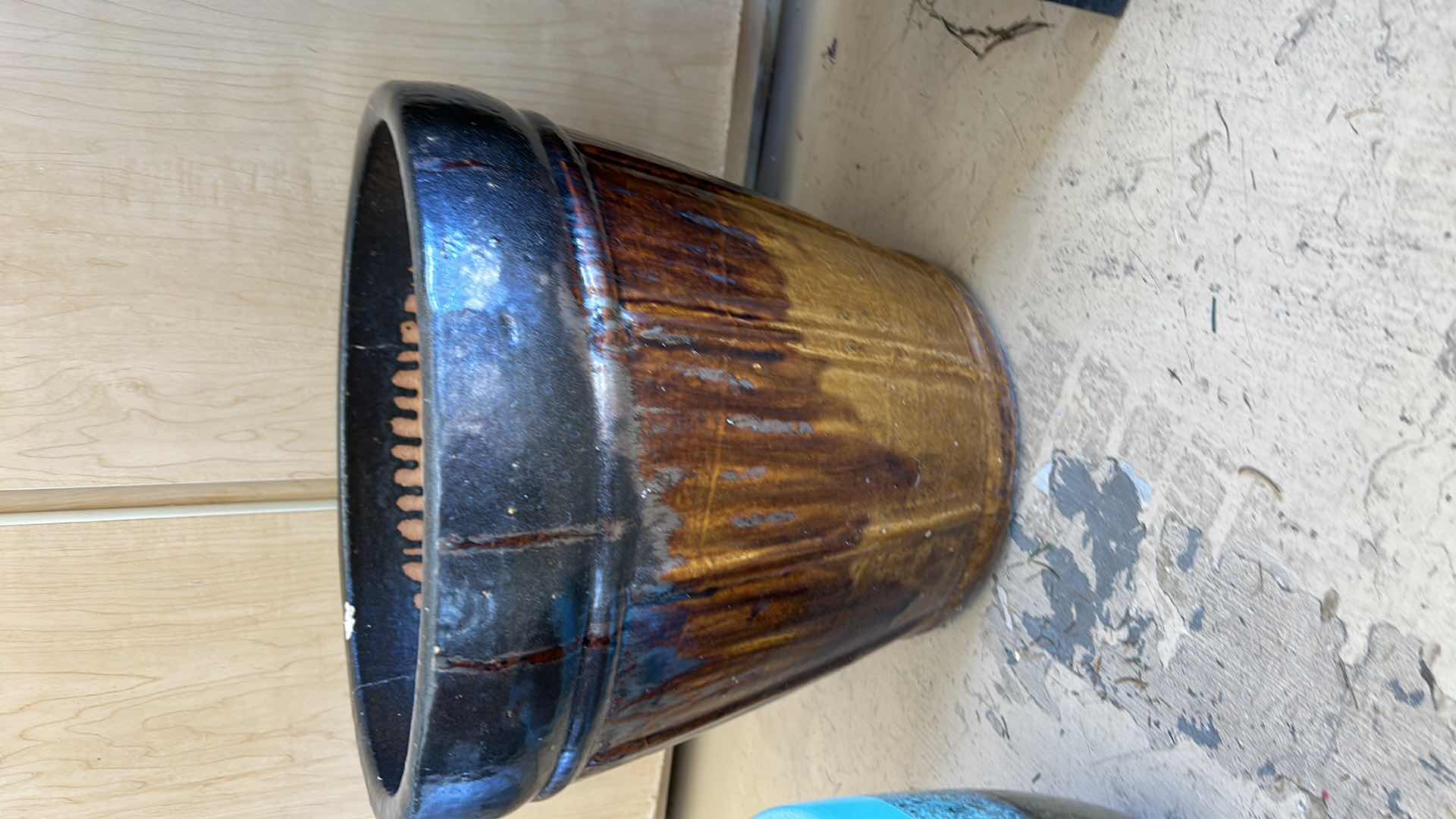 Photo 1 of FOUR OUTDOOR DECOR - CERAMIC POTTERY AND LANTERN 11“ x 11“ x 34”