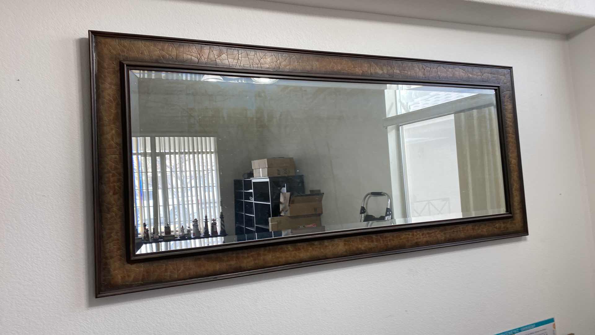 Photo 1 of FRAMED BEVELED WALL MIRROR 75” x 33”