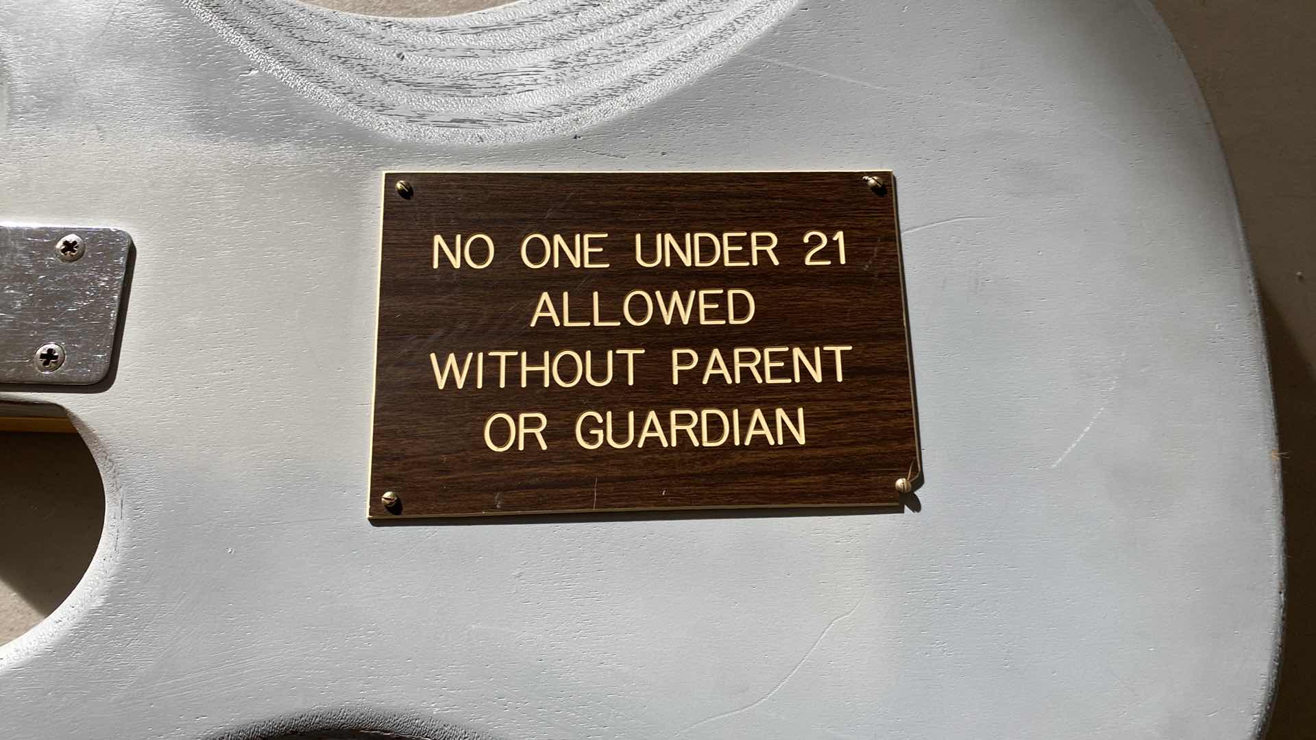 Photo 1 of CUSTOM HOME MADE GRAY 39” x 13” SOLID WOOD GUITAR