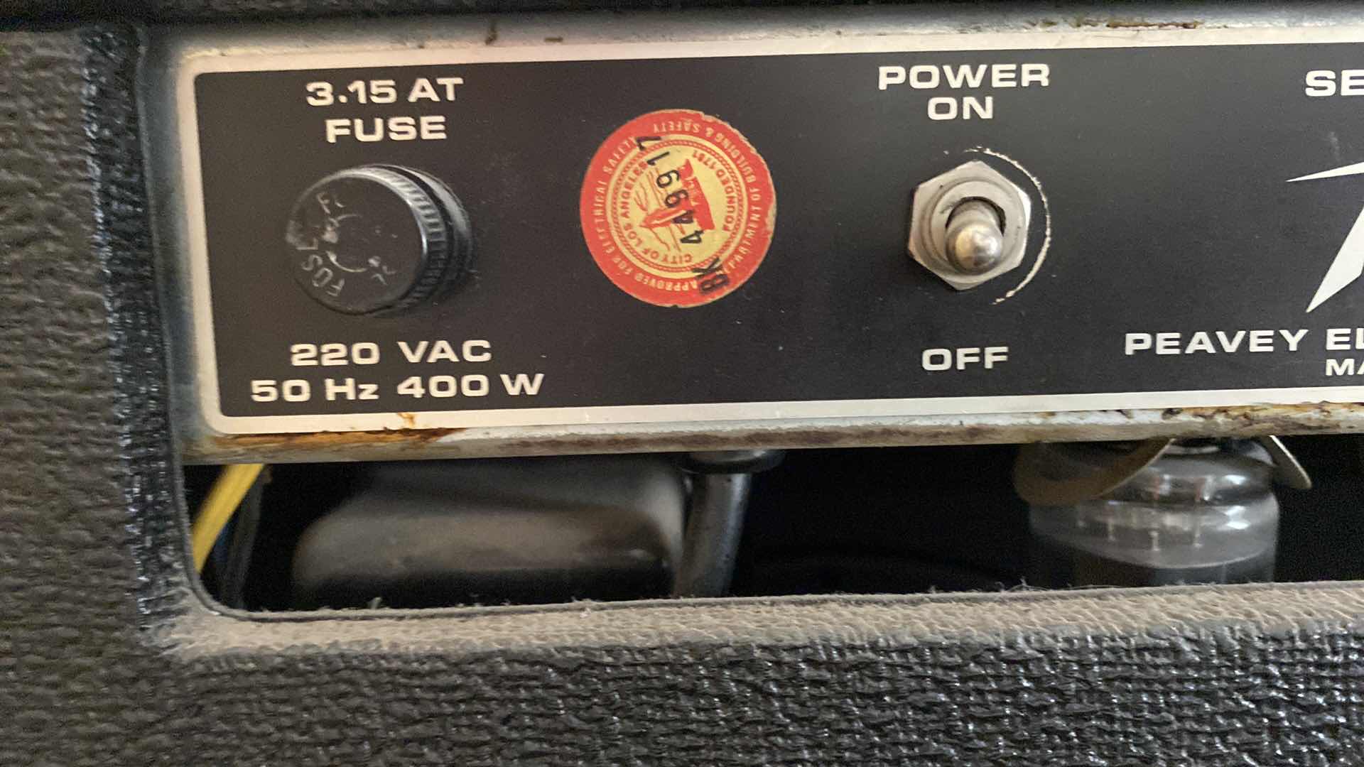 Photo 1 of PEAVEY  ELECTRONICS MODEL 212 VT SERIES DEUCE AMPLIFIER 26“ x 10“ H 20”