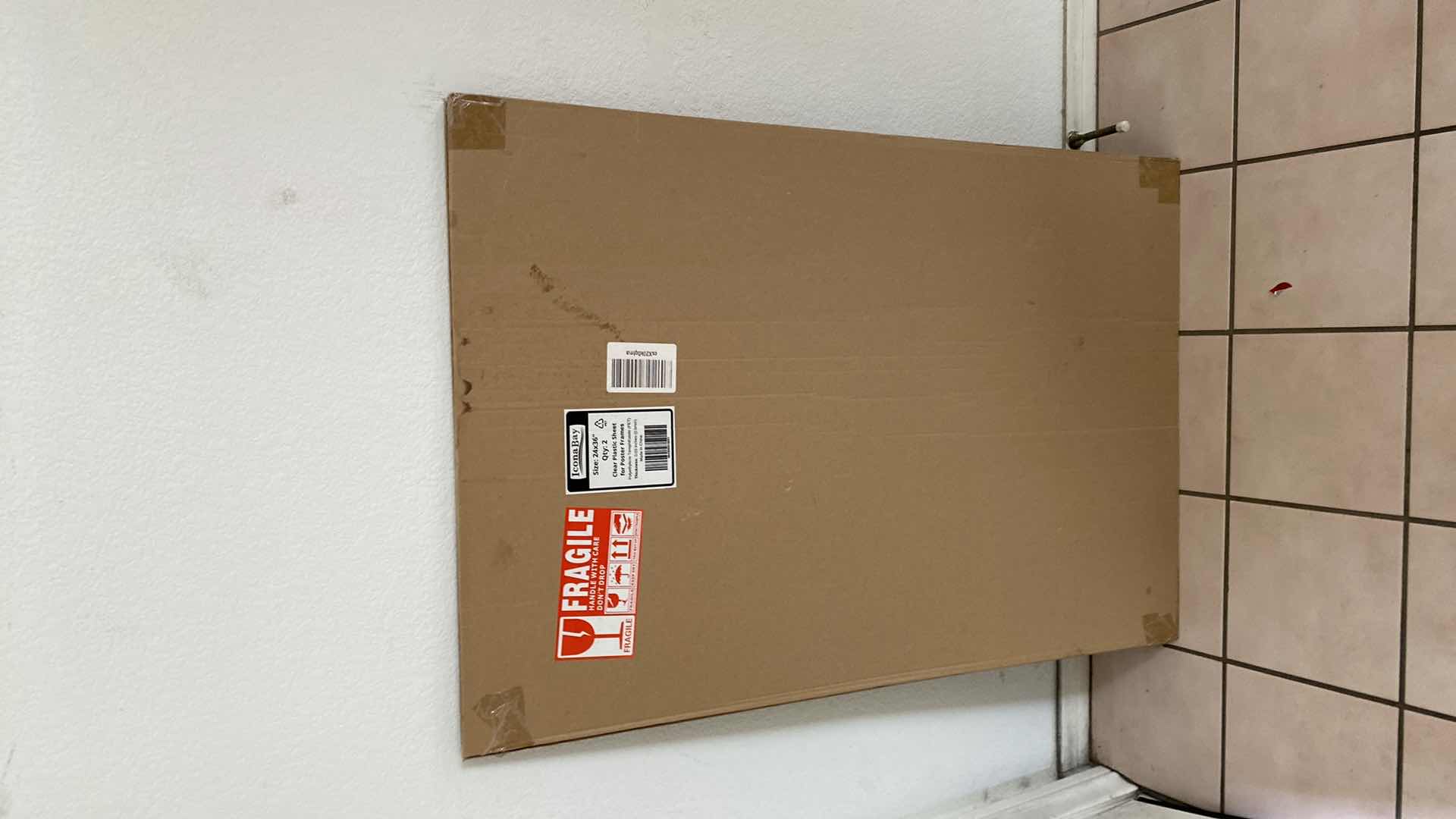 Photo 1 of 2 BOXES CLEAR PLASTIC SHEETS FOR POSTER FRAMES (2 in each box) 24” X 36”