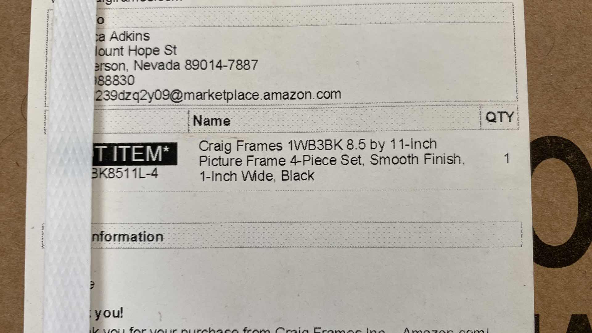 Photo 1 of CRAIGS FRAME NEW IN BOX 4 PACK 8.5” X 11”