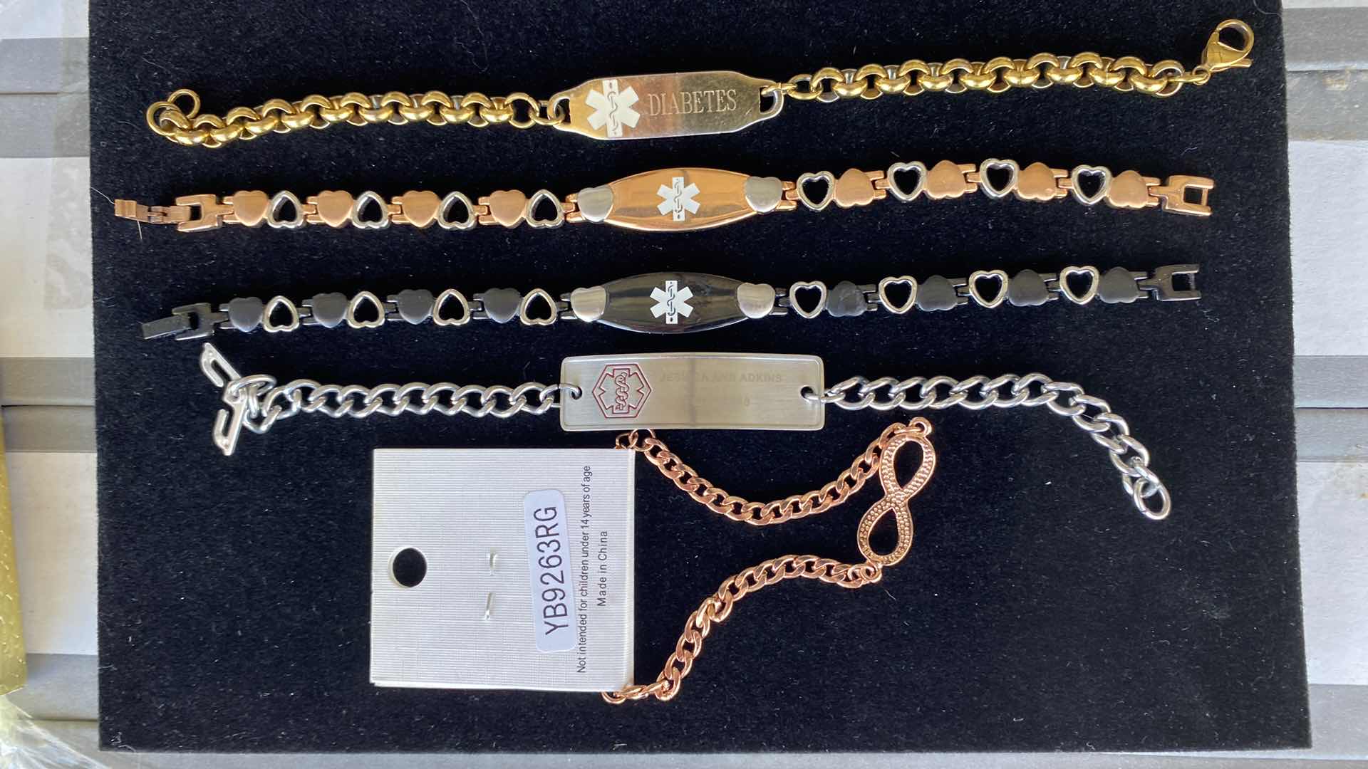 Photo 1 of WOMENS COSTUME JEWELRY AND MEDICAL BRACELETS