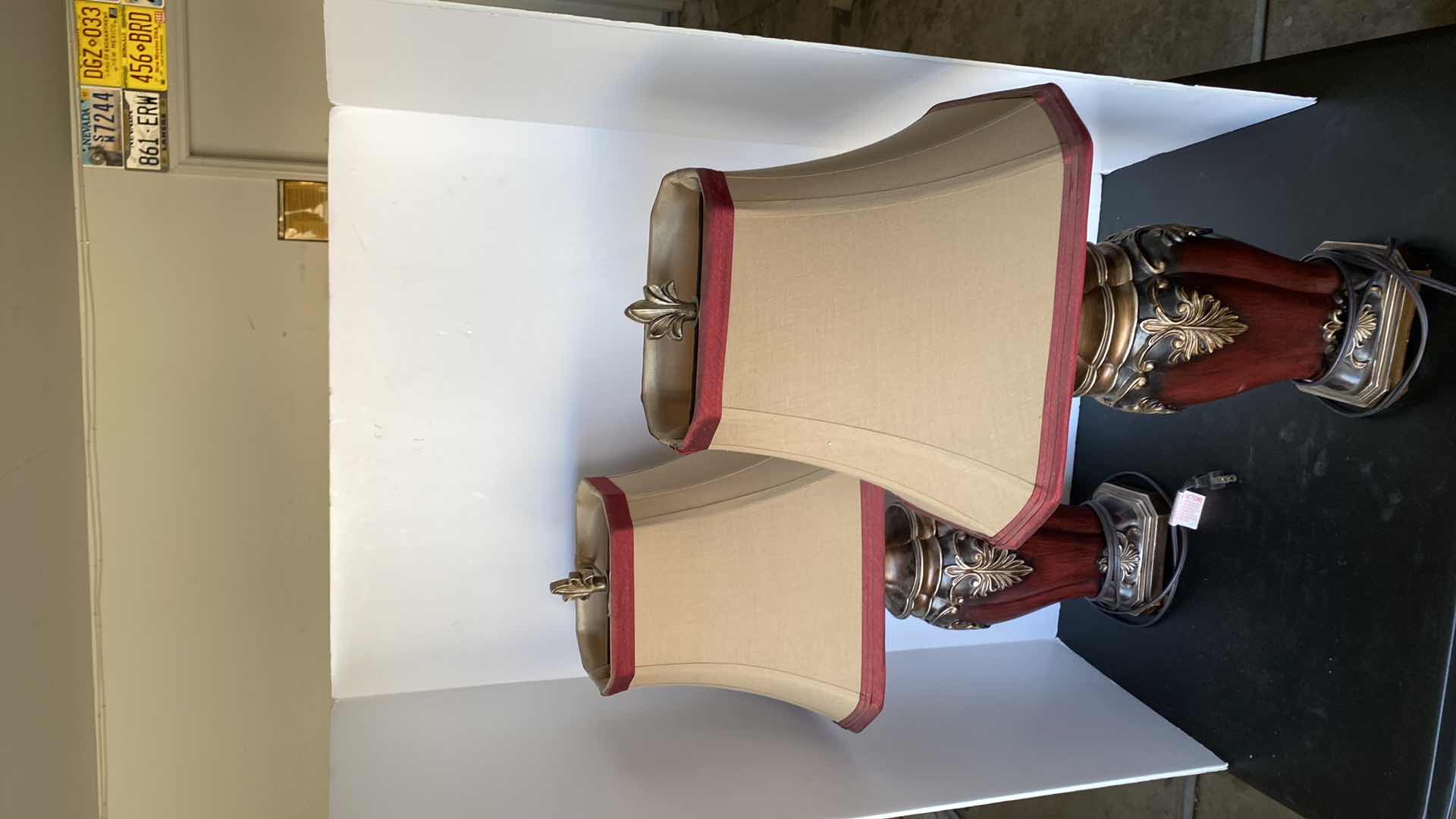 Photo 1 of PAIR OF TABLE LAMPS H28”