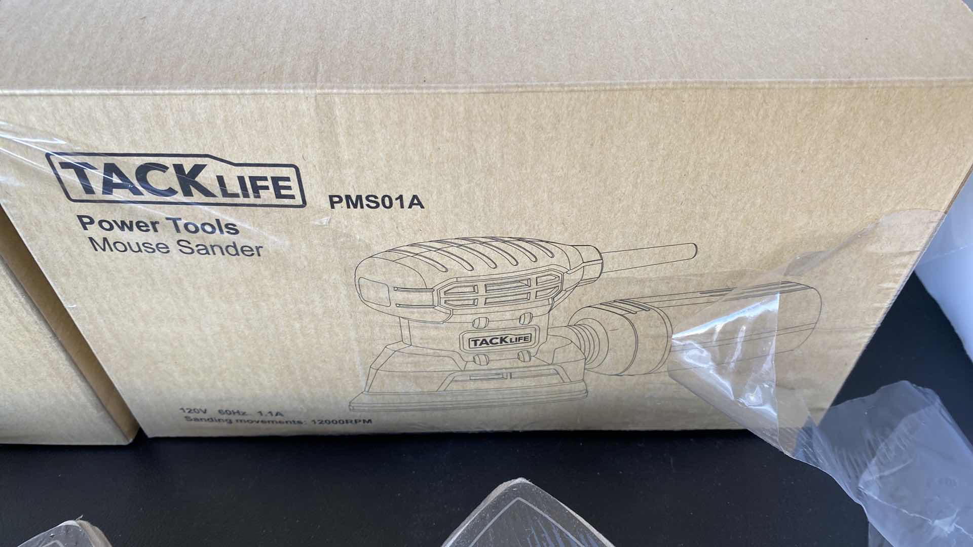 Photo 1 of PAIR OF TRACK LIFE POWER TOOLS SANDERS AND SANDING DISCS