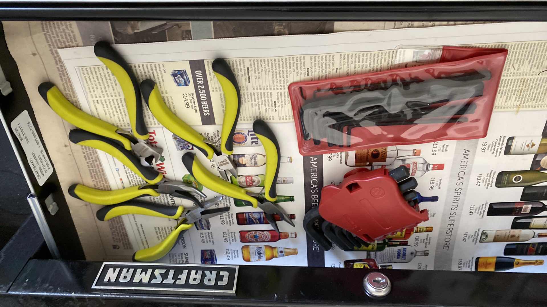 Photo 1 of CRAFTSMAN TOOLBOX WITH CONTENTS 26“ x 20“ H 46”