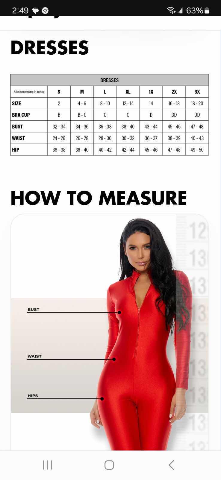 Photo 1 of 3 - WOMENS SIZE X-LARGE DRESSES BY FORPLAY