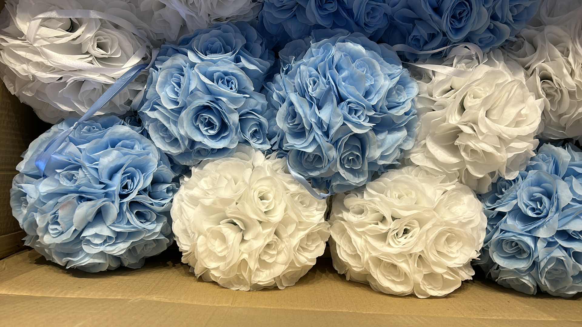 Photo 1 of 17 ROUND KISSING BALL SILK ROSE 10” FLORAL ARRANGEMENTS