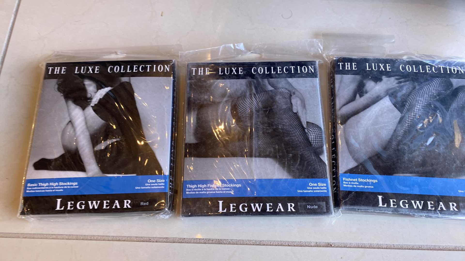 Photo 1 of 3 PAIRS WOMENS ONE SIZE FITS MOST THIGH HIGH HOISERY